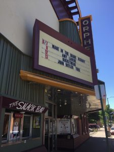 Buckethead show listing at the Orpheum Theatre in Flagstaff, Az