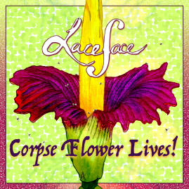 Corpse Flower Lives! three track release artwork by Laceface.